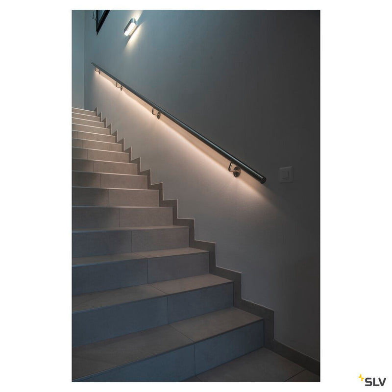 ASSO, wall light, LED, 2000K-3000K Dim to Warm, brushed aluminium/white