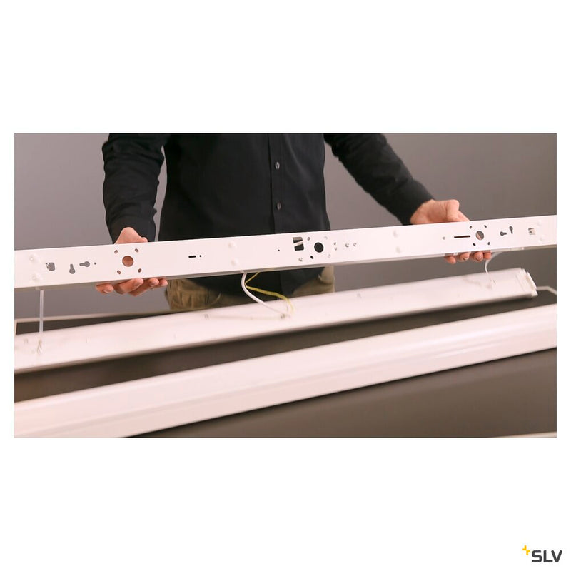 BENA, ceiling light, LED, 4000K, white, L/W/H 150/6.5/7.4 cm