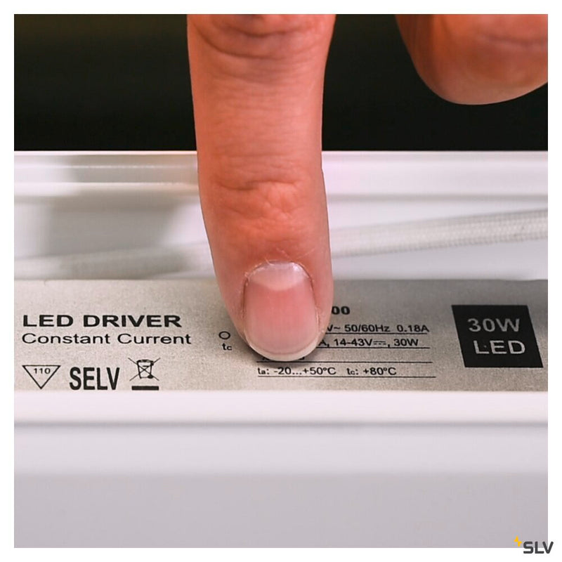 BENA, ceiling light, LED, 3000K, white, L/W/H 120/6.5/7.4 cm