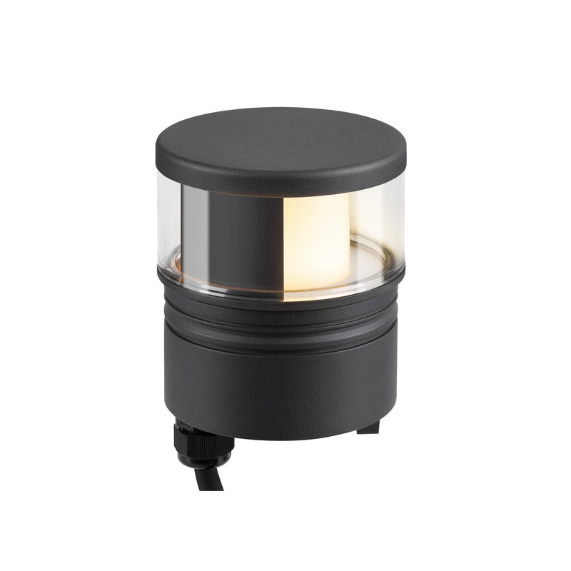 M-POL S Polehead, Shader lamp head, anthracite, 19W, 520/550lm, 2700/3000K, CRI90, DALI