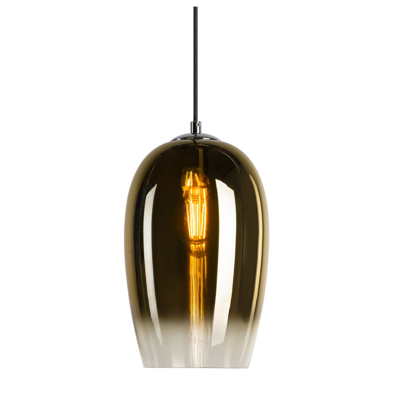 PANTILO OVAL PD, E27 pendant light, gold