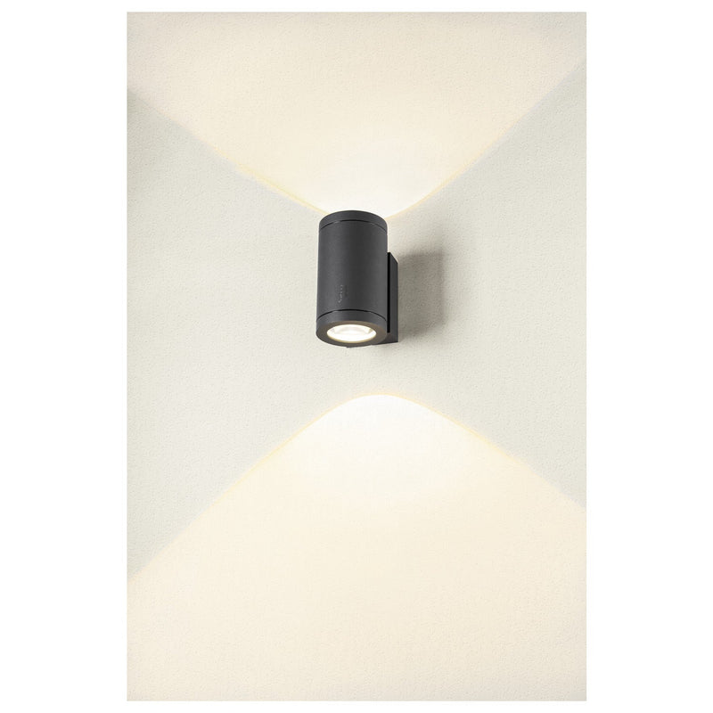 ENOLA OCULUS WL, up/down wall-mounted light anthracite 20W 1880/2120lm 3000/4000K CRI90 100°