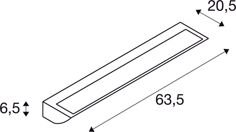VANO WING SP DALI, Wall-mounted light grey 25W 1400lm 3000K CRI80 120° DALI