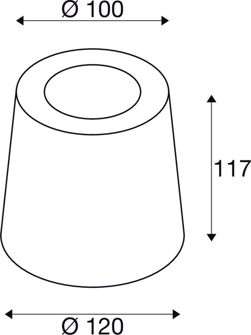 CONCRETO FL, Free-standing lamp round GU10 grey 10W