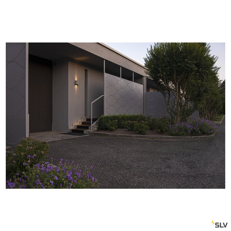 MANA OUT WL, Wall-mounted light set grey/anthracite 11W 650lm 3000K CRI80 60° Phase cut-off