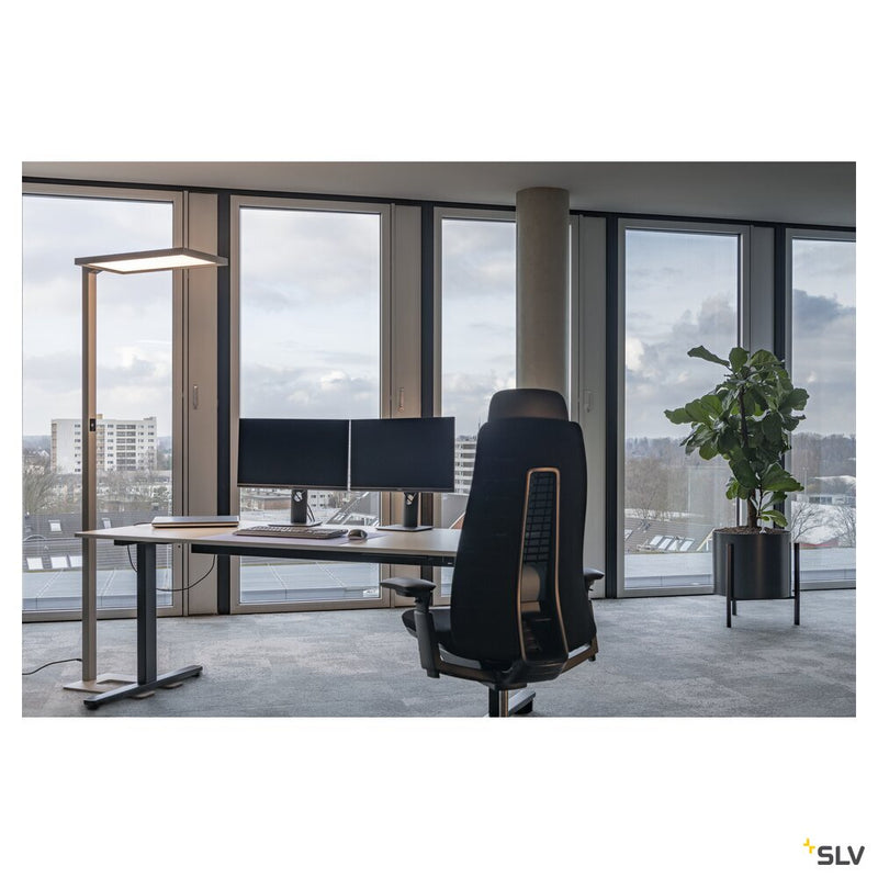 WORKLIGHT FL, Free-standing lamp silver 79W 7600lm 4000K CRI80 80°