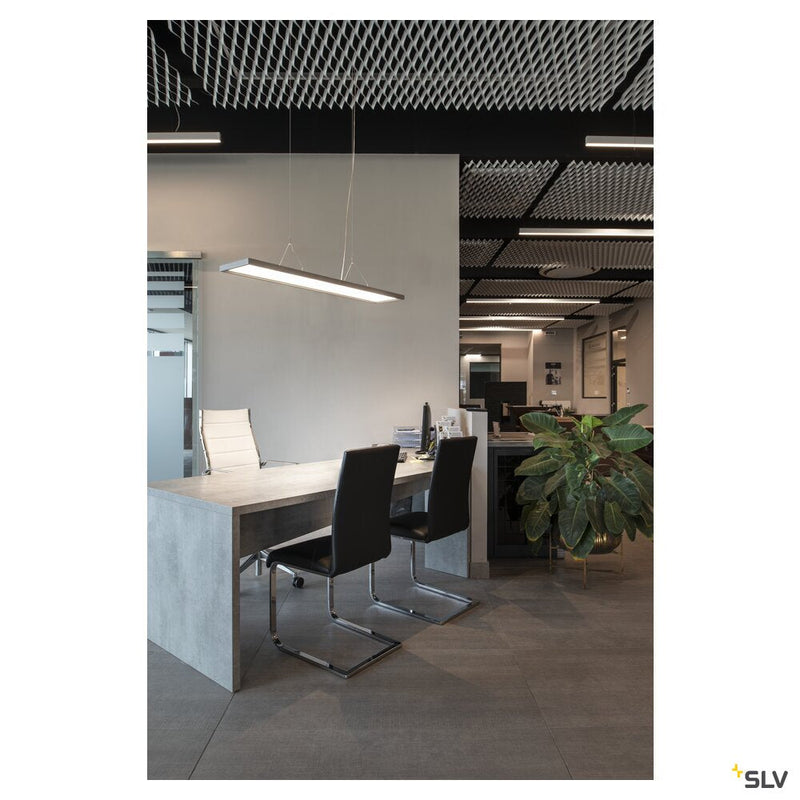 WORKLIGHT PD, Pendant light silverr 57W 5000lm 4000K CRI80 80° DALI