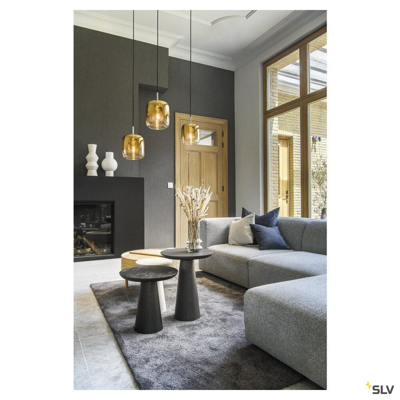 PANTILO 20 PD, E27 pendant light, gold/chrome