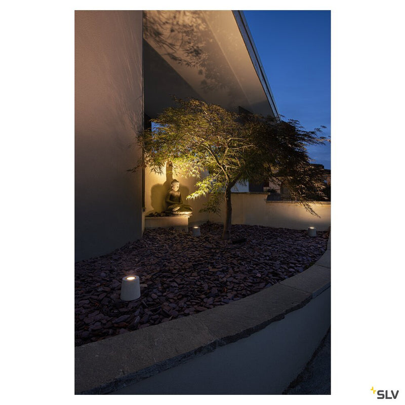CONCRETO FL, Free-standing lamp round GU10 grey 10W