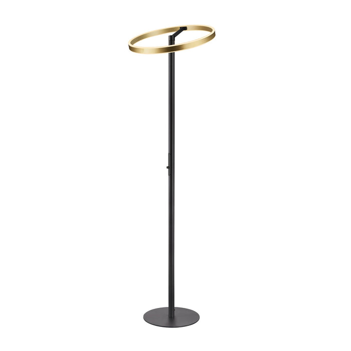 ONE STRAIGHT FL, Free-standing lamp black/brass 20W 1200/1200lm 2700/3000K CRI90 140°