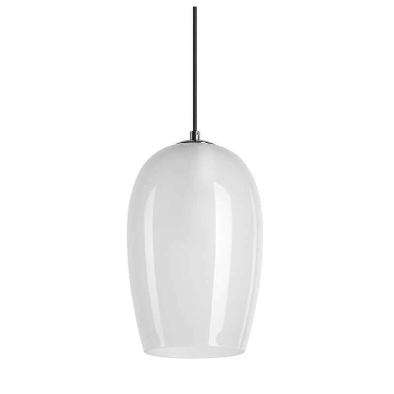 PANTILO OVAL PD, E27 pendant light, white/chrome
