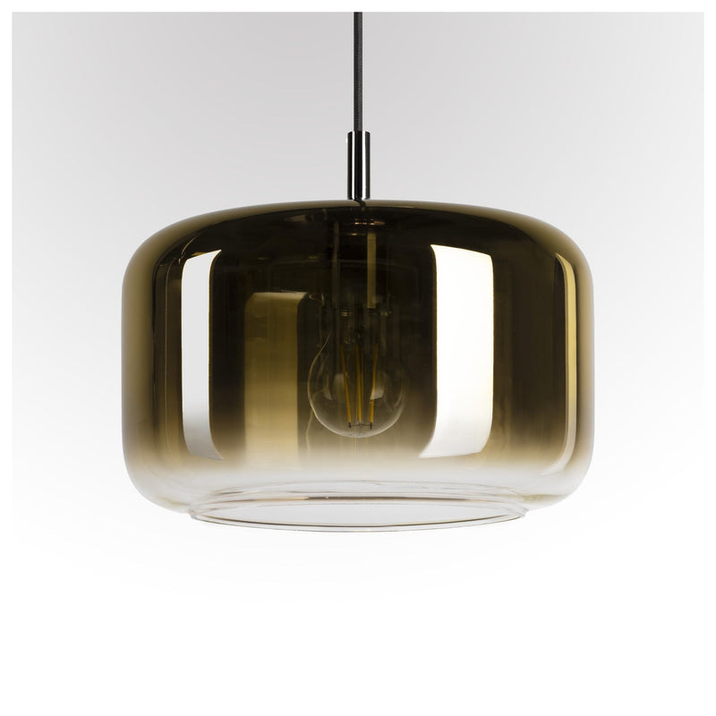 PANTILO 28 PD, E27 pendant light, gold/chrome