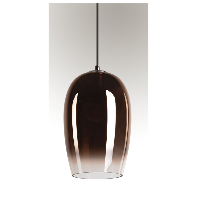 PANTILO OVAL PD, E27 pendant light, brass