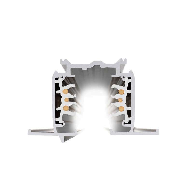 S-TRACK 3-phase mounting track, high-voltage track, 3m, white, DALI