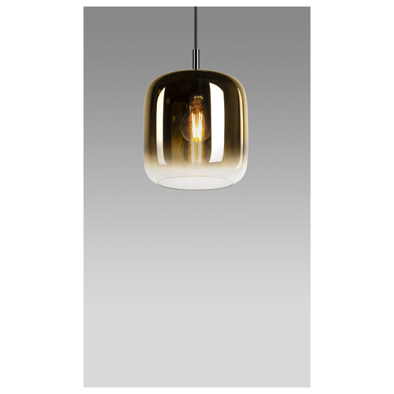 PANTILO 20 PD, E27 pendant light, gold/chrome