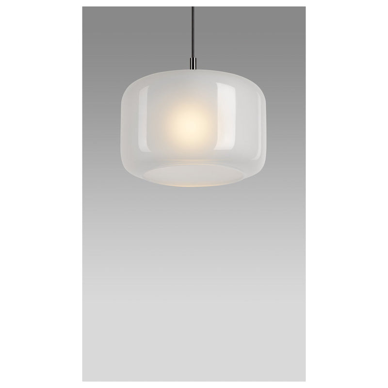 PANTILO 28 PD, E27 pendant light, white/chrome