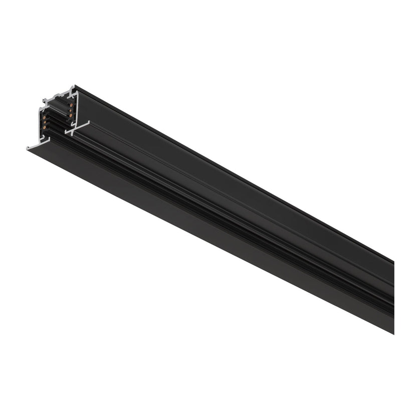 S-TRACK 3-phase mounting track, high-voltage track, 1m, black, DALI