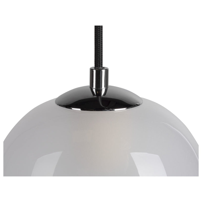 PANTILO OVAL PD, E27 pendant light, white/chrome