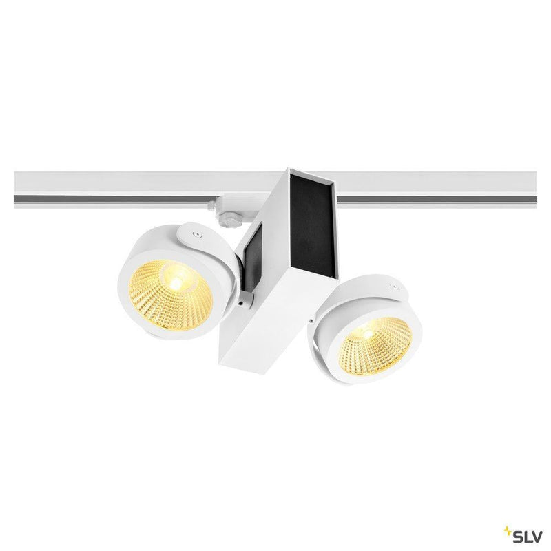 TEC KALU double white/black 24° 3000K, incl. 3-circuit adapter