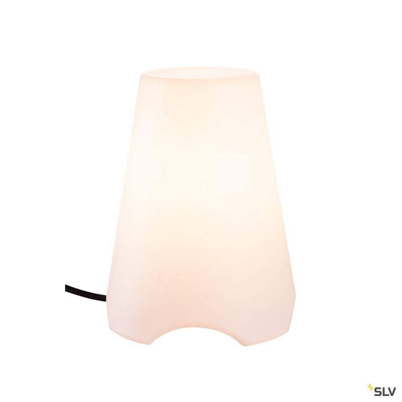 KIROCONE TL, Outdoor table lamp, E27, IP44, white, max. 60W