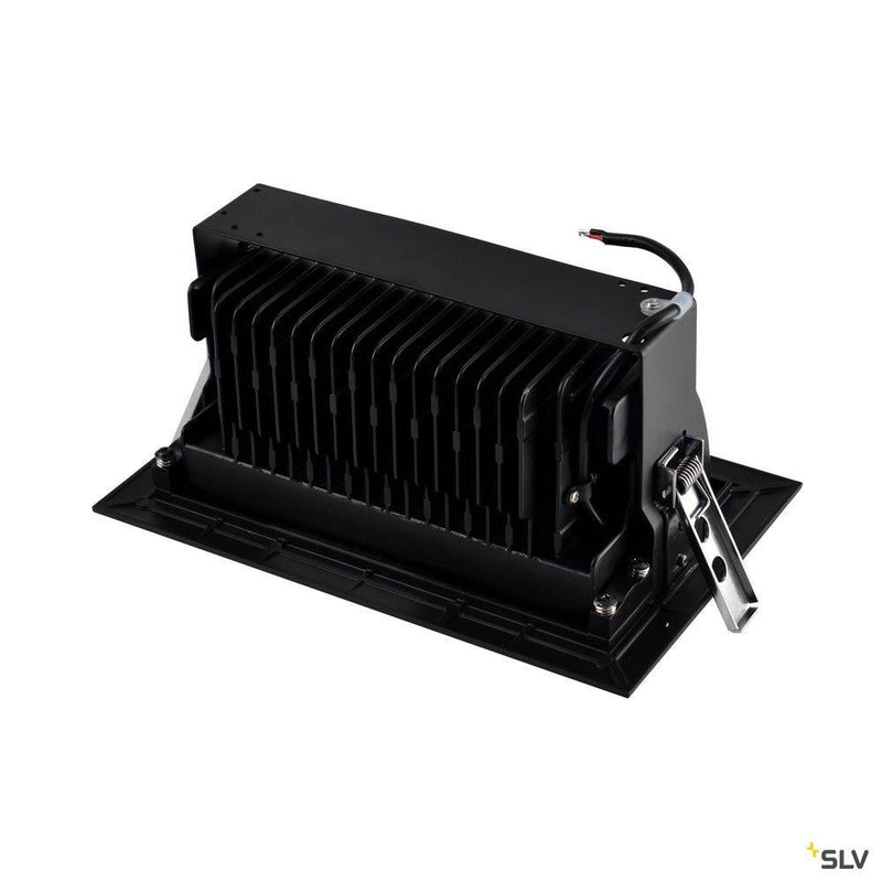 ALAMEA LED Recessed ceiling luminaire, black, 4000K, 45W