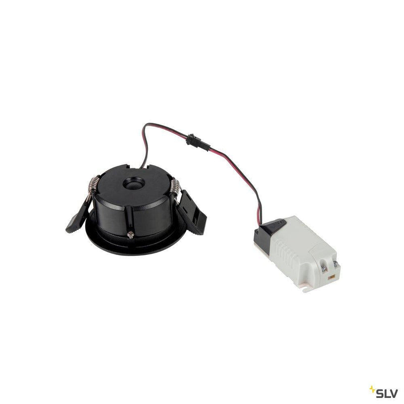DINGILO Indoor LED recessed ceiling light black 3000K tiltable
