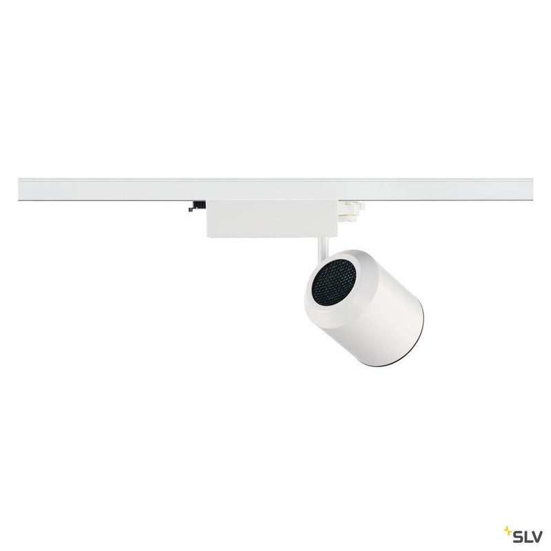 3~ SUPROS TRACK LED 3-circuit system luminaire white 4000K CRI90 60° reflector 2700lm incl. 3-circuit adapter