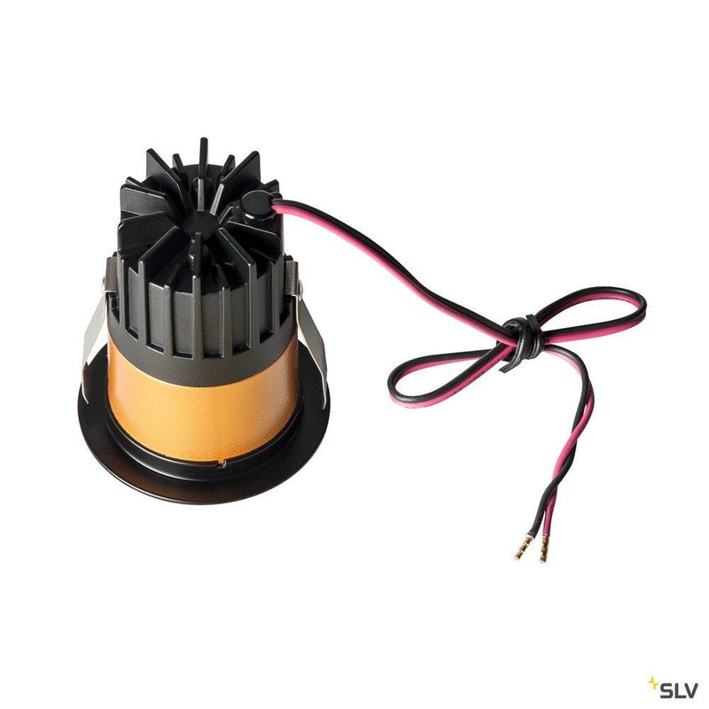 TRITON MINI DL, LED indoor recessed ceiling light, black/gold, 2700K, 15°