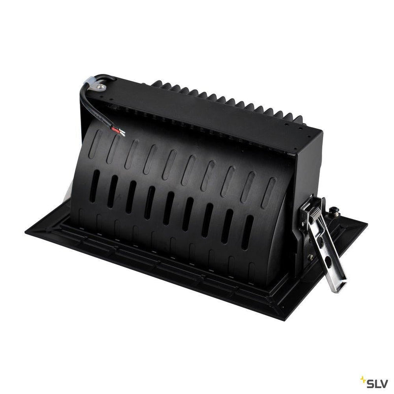 ALAMEA LED Recessed ceiling luminaire, black, 4000K, 35W