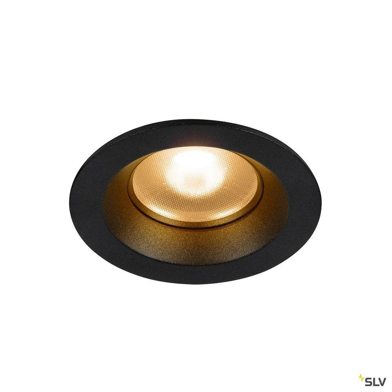 DINGILO Indoor LED recessed ceiling light black 2700K tiltable