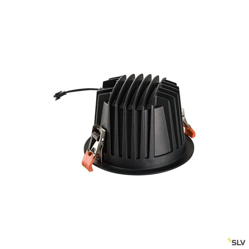 NUMINOS DL XL, Indoor LED recessed ceiling light black/white 2700K 20° gimballed, rotating and pivoting