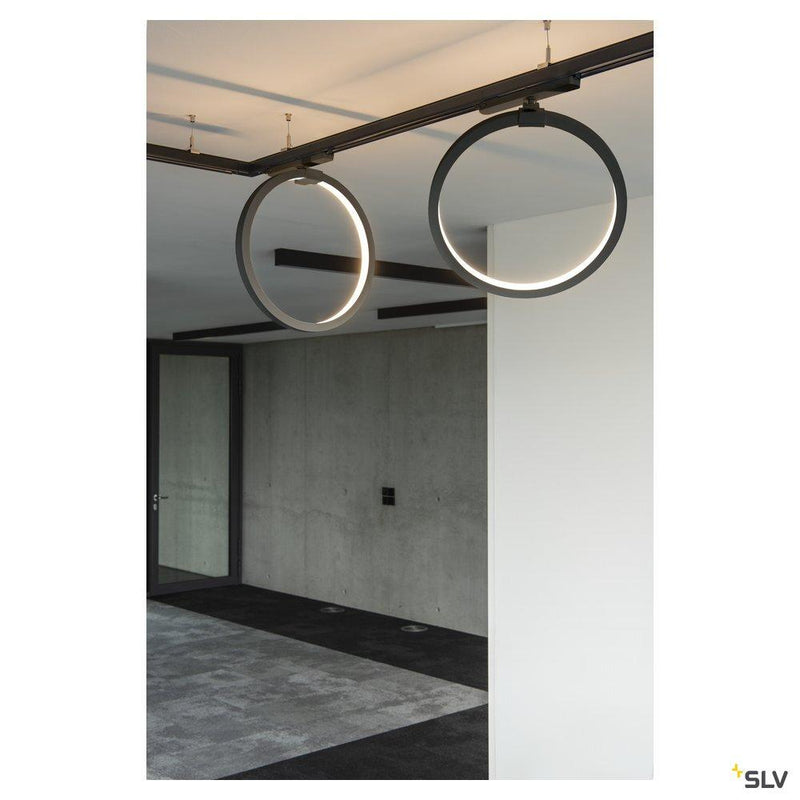 3~ ONE 40 TRACK DALI, 3 phase system light black 3000K