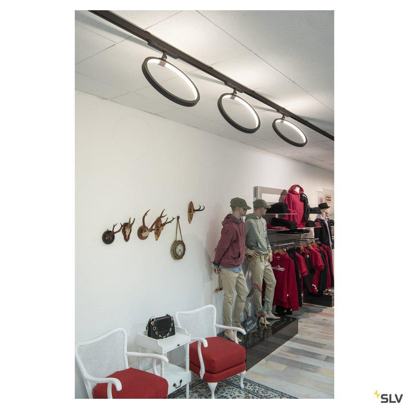 3~ ONE 40 TRACK DALI, 3 phase system light black 3000K