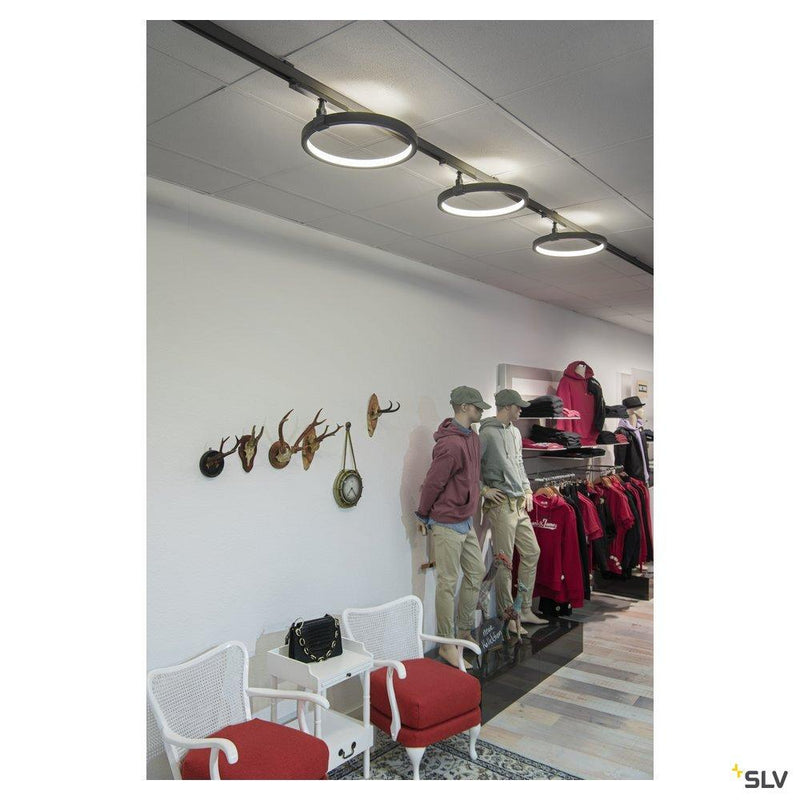 3~ ONE 40 TRACK DALI, 3 phase system light black 3000K