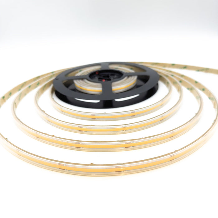 Single Colour LED COB Strip, 15 W/m IP65 24V 2700K 480 LEDs/m CRI>92 5 Metre