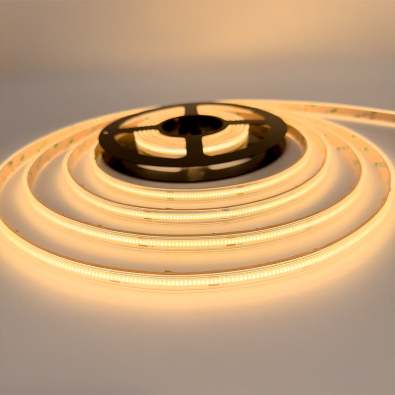 Single Colour LED COB Strip, 10 W/m IP65 24V 2700K 480 LEDs/m CRI>92 30 Metre
