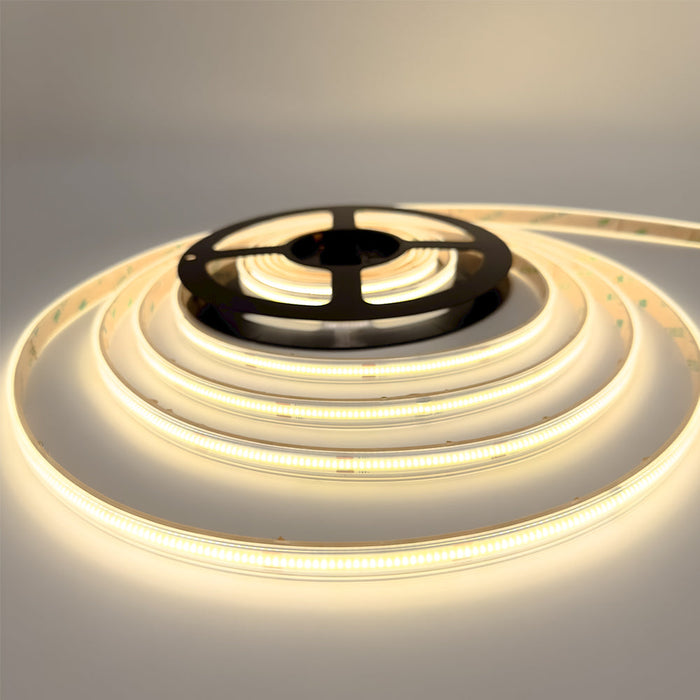 Single Colour LED COB Strip, 15 W/m IP65 24V 4000K 480 LEDs/m CRI>92 10 Metre