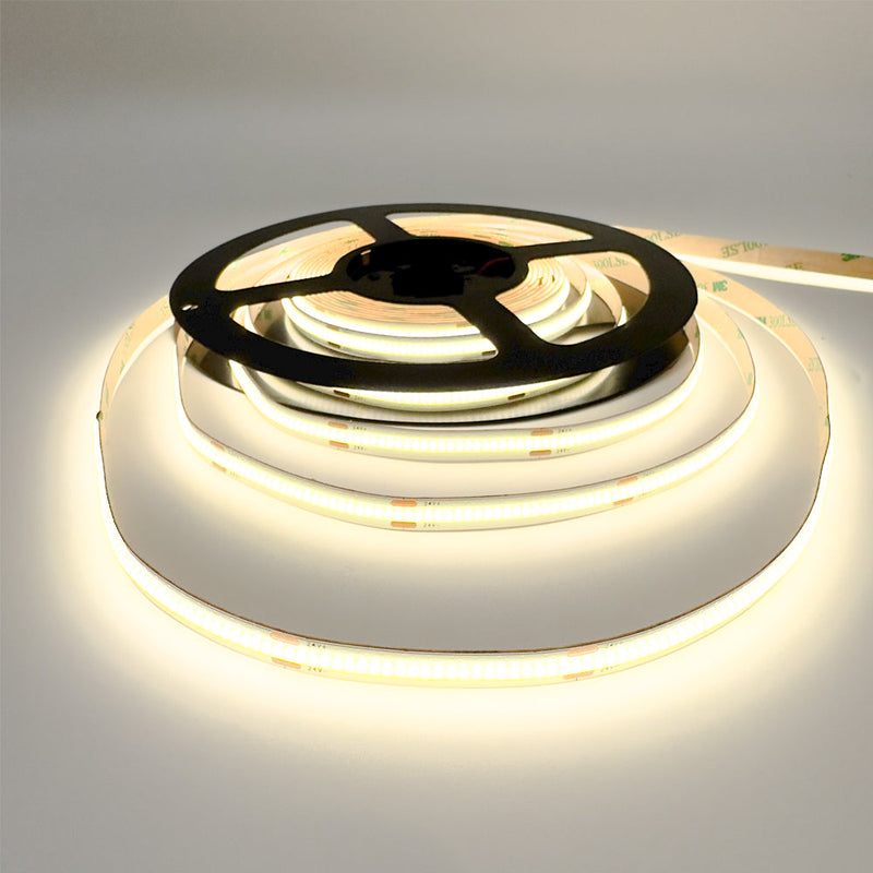 Single Colour LED COB Strip, 10 W/m IP20 24V 4000K 480 LEDs/m CRI>92 5 Metre