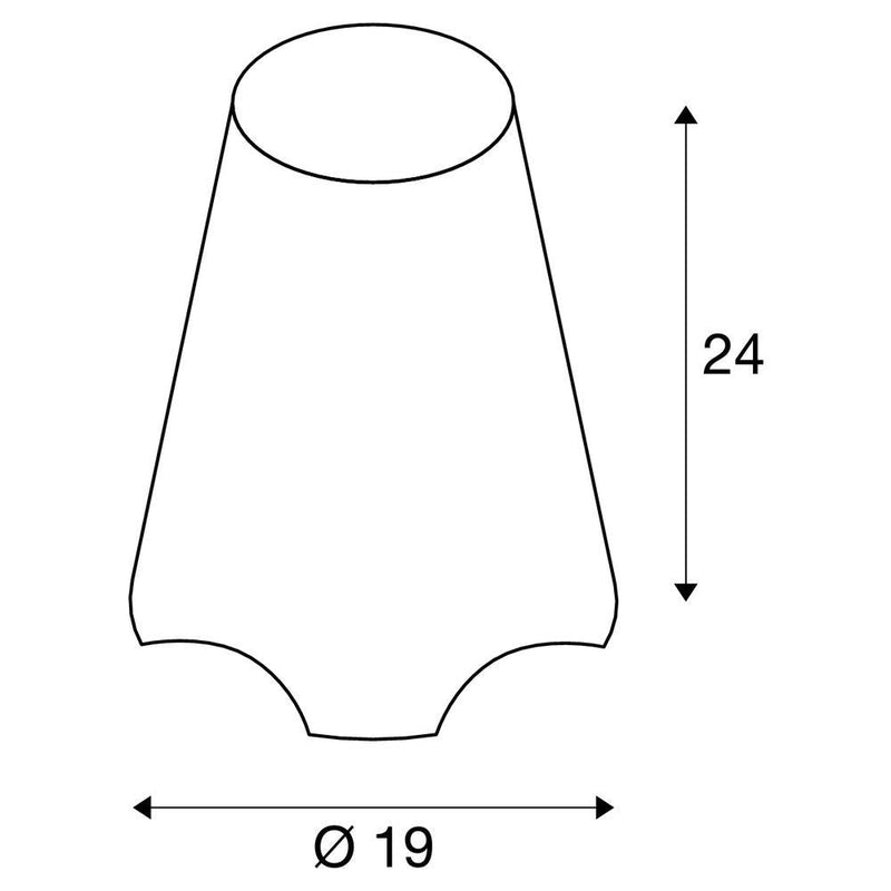 KIROCONE TL, Outdoor table lamp, E27, IP44, white, max. 60W