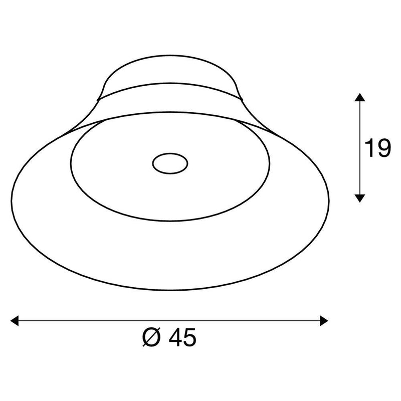 BATO 45 CW, LED Indoor surface-mounted ceiling light, brass, LED, 2500K