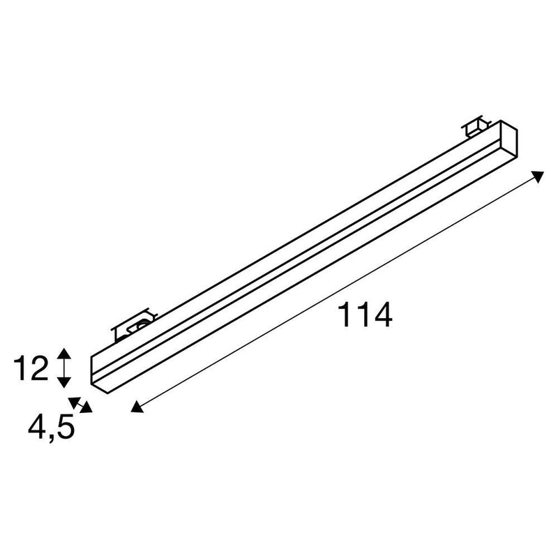 SIGHT, for SLV SIGHT high-voltage 3-circuit tracks, LED, 3000K, white, incl. 3-circuit adapter