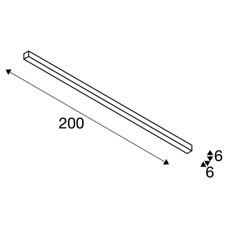 Q-LINE CL, LED Indoor surface-mounted ceiling light, 2m, BAP, silver, 4000K