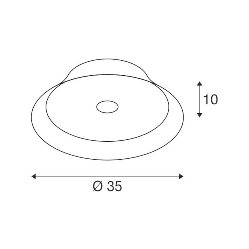BATO 35 CW, LED Indoor surface-mounted wall and ceiling light, brass, LED, 2500K
