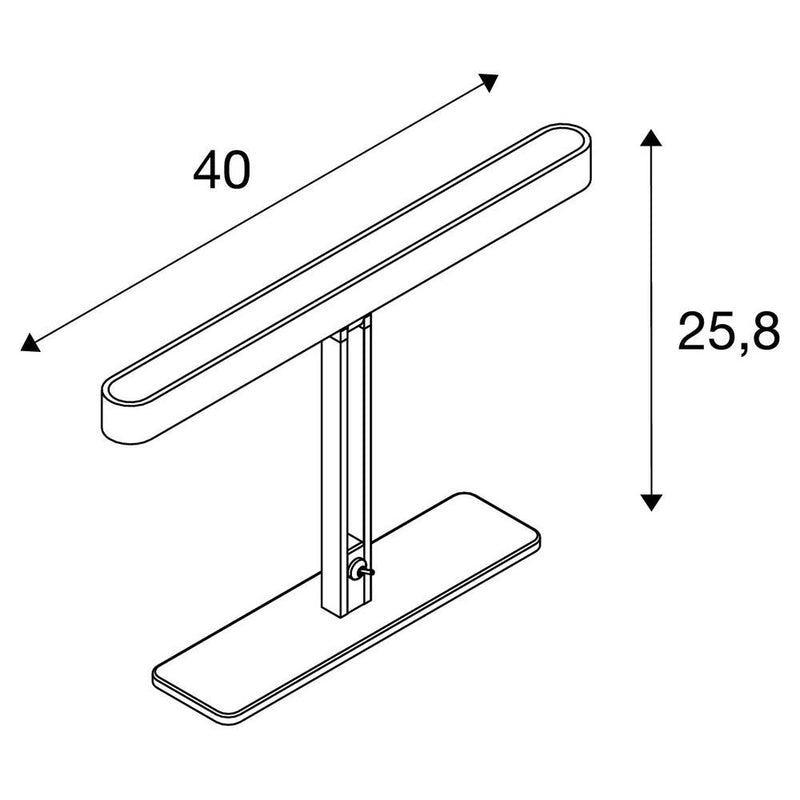 VINCELLI D TL, LED indoor table lamp, bamboo, 2700K