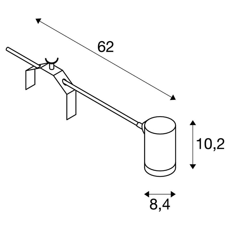 ANELA LED Display luminaire, 3000K, 50°, black