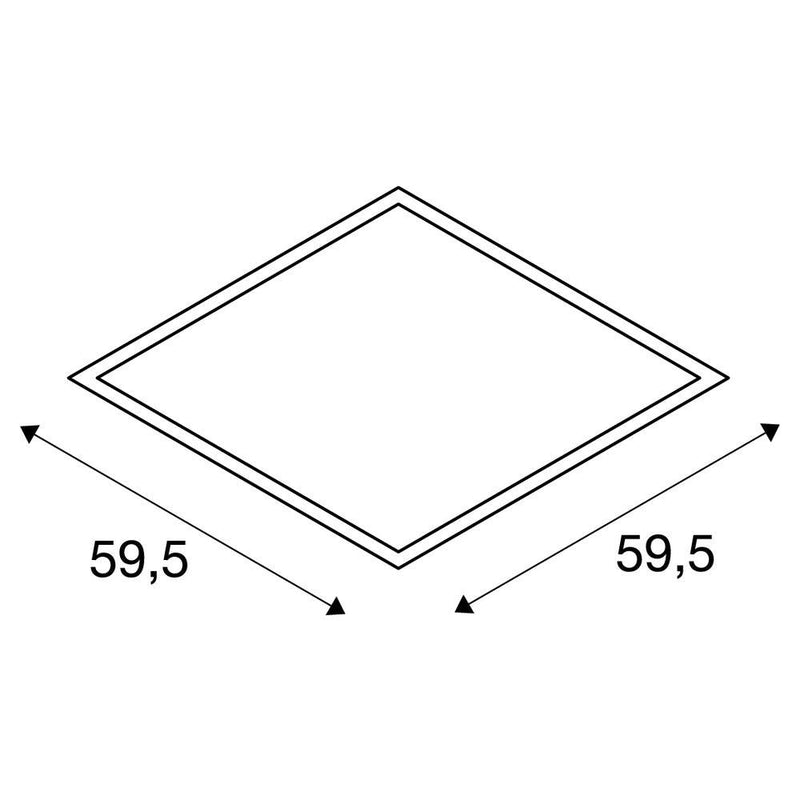 I-VIDUAL PANEL 600x600, LED Indoor recessed ceiling light, UGR<19 4000K