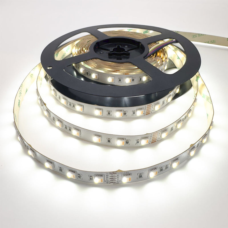 RGB & CCT LED Strip, 20 W/m IP20 24V RGB + CCT 60 LEDs/m 10 Metre
