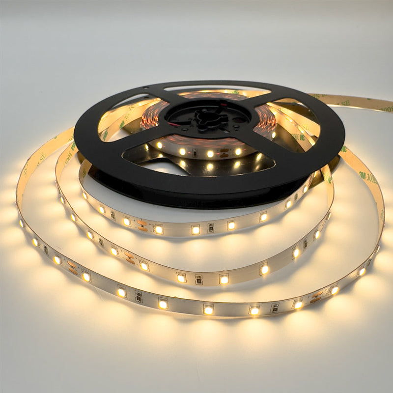 Single Colour LED Strip 5 W/m IP20 24V 3000K 60 LEDs/m CRI>92 25 Metre