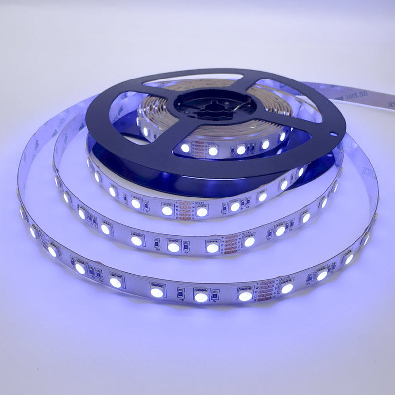 RGBW LED Strip, 20 W/m IP20 24V RGB + W (3000K) 60 LEDs/m 50  Metre