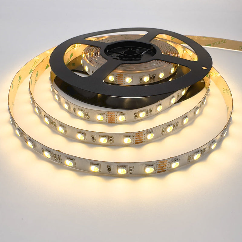 RGBW LED Strip, 20 W/m IP20 24V RGB + W (3000K) 60 LEDs/m 10 Metre